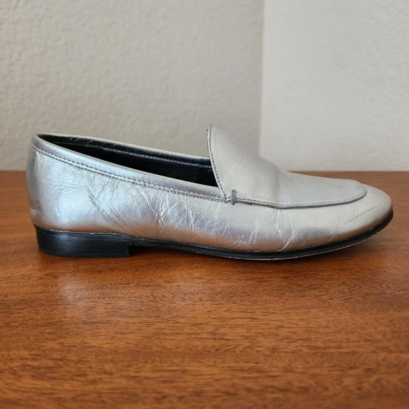 Rebecca Minkoff Dylan Loafer - Metallic Silver - Size 5 - Picture 2 of 7